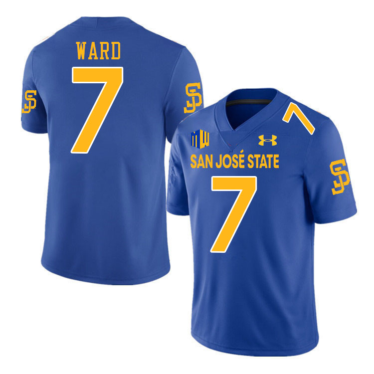 San Jose State Spartans #7 Xavier Ward College Football Jerseys,Uniforms-Royal San Jose State Spartans #7 Xavier Ward College Football Jerseys,Uniforms-Royal
